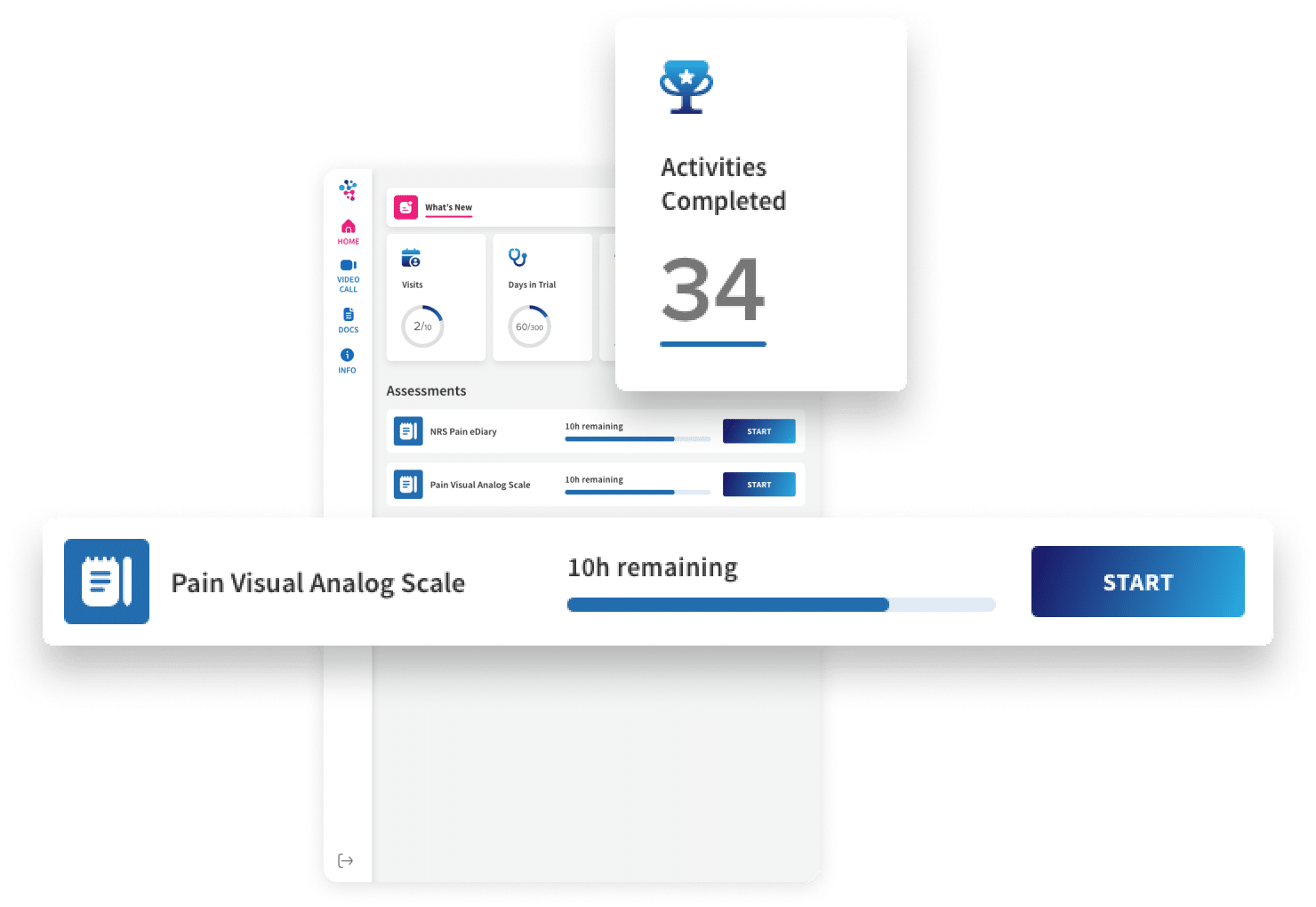 alethium participant app dashboard widgets